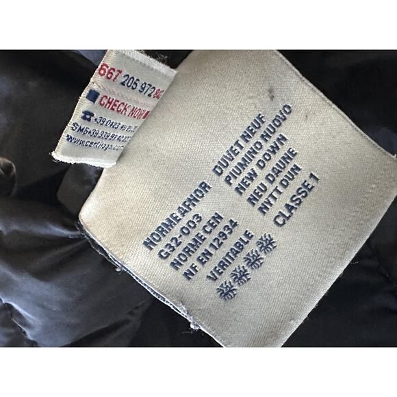 Moncler Down Puffer Jacket Womens XS 0 Black Hooded Zip Pockets Logo Patch - Picture 11 of 13